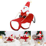 Dog Santa Claus Riding Jacket
