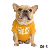 Letters Printed Summer Dog T-shirt