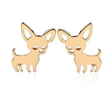 Chihuahua Stainless Steel Earrings